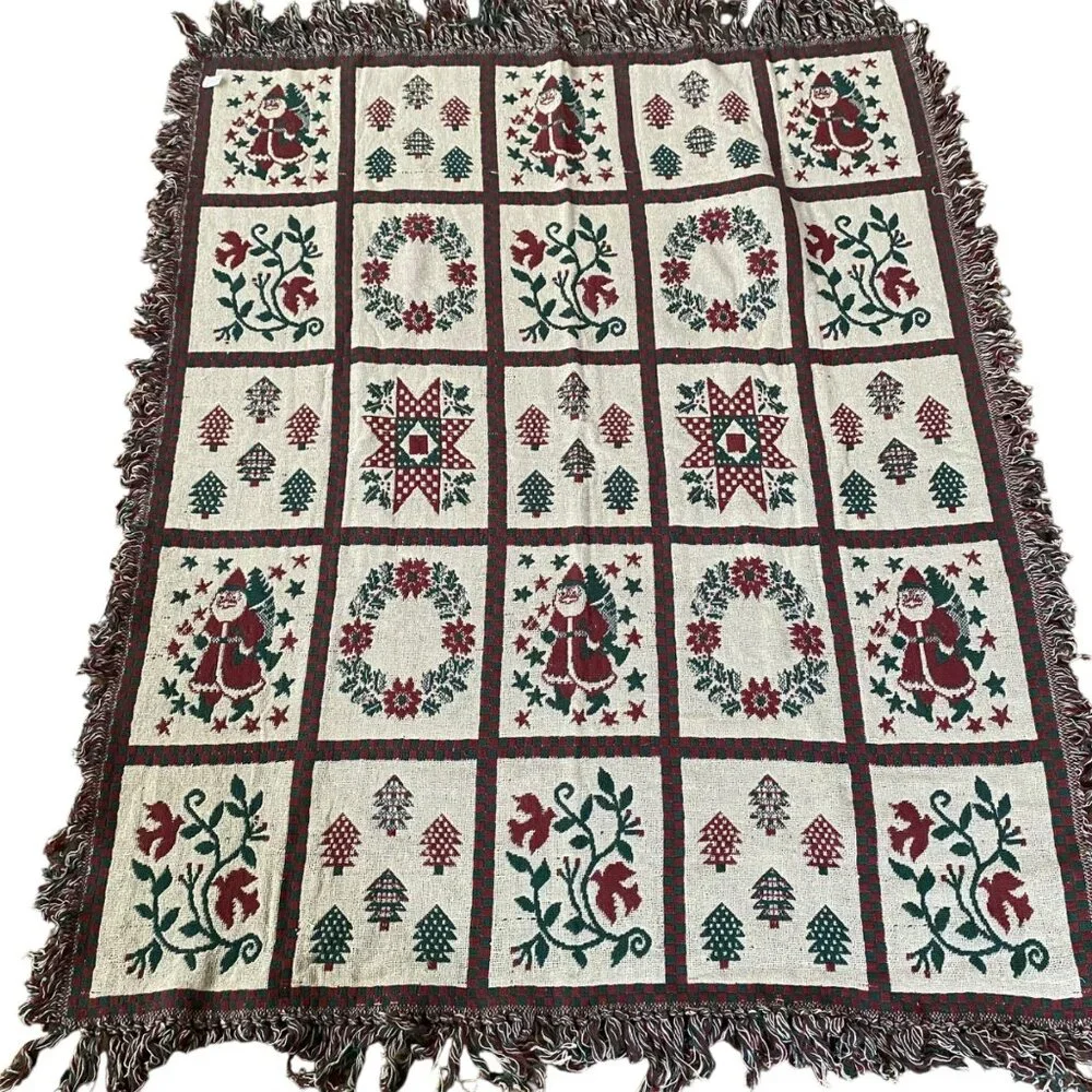 Holiday Cotton Throw Blanket 50